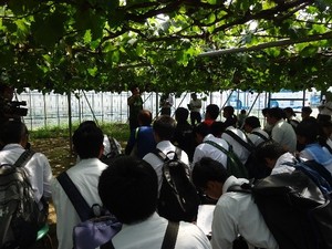 県内5校の農業高校生と先進農家との交流会　in　出雲市