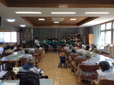 【弦楽部】老人福祉施設ボランティア演奏