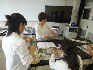 フラワー装飾技能検定3級・・・7人全員合格