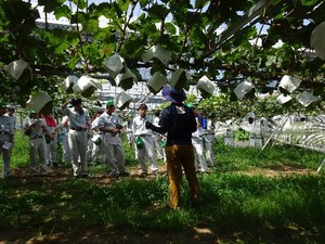 島根県立農林大学校にて農林業体験学習